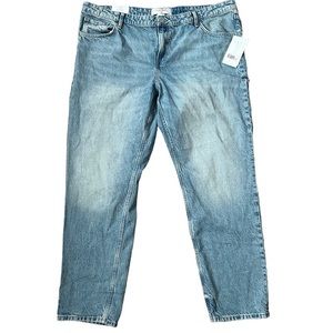 HM denim straight regular waist jeans plus size 24